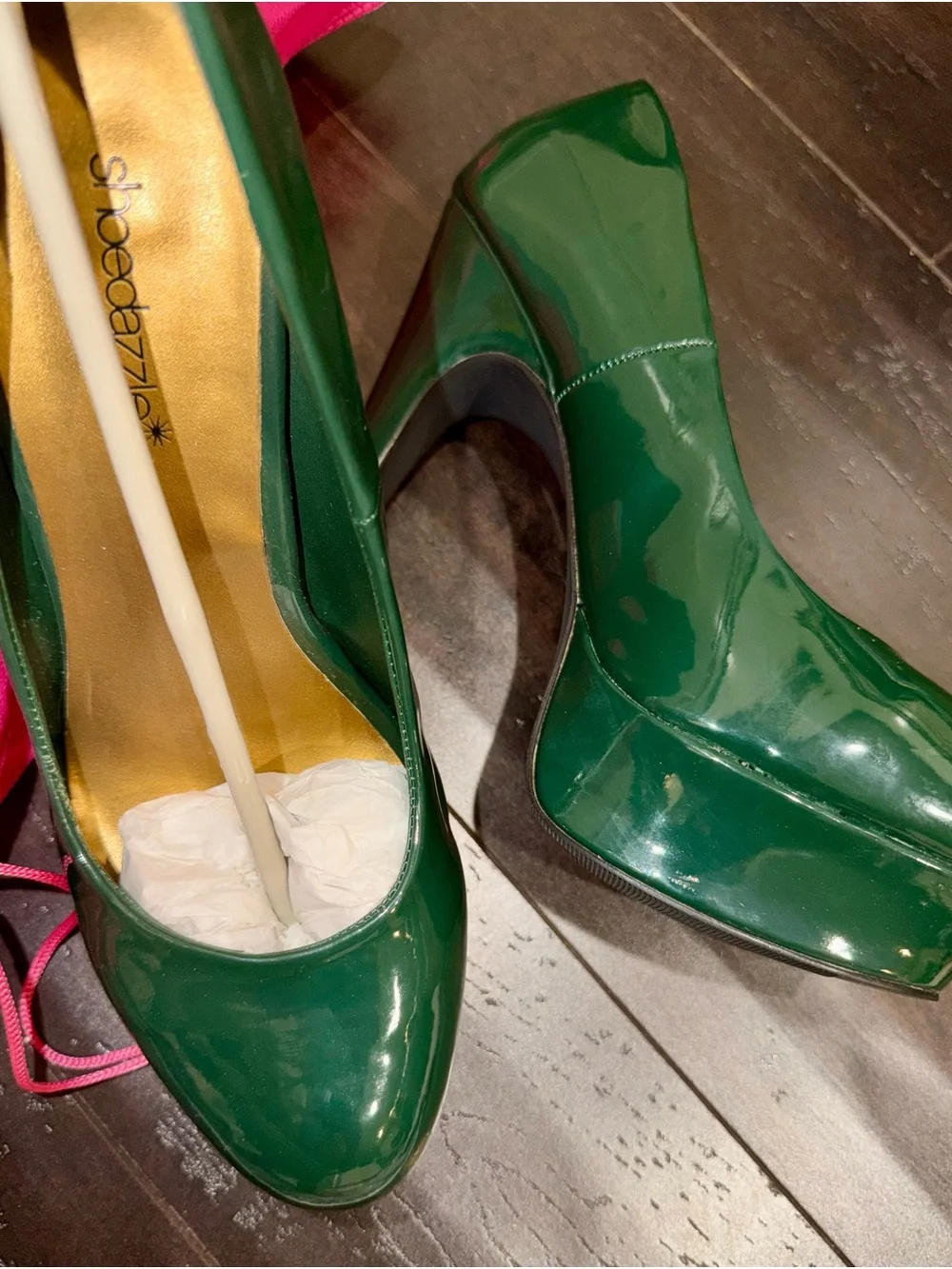 Shoe Dazzle Rhoda Patent High Heel Pumps
